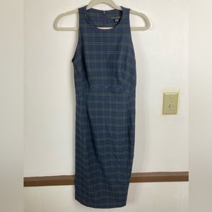 Banana Republic Tall Fitted Plaid Dress